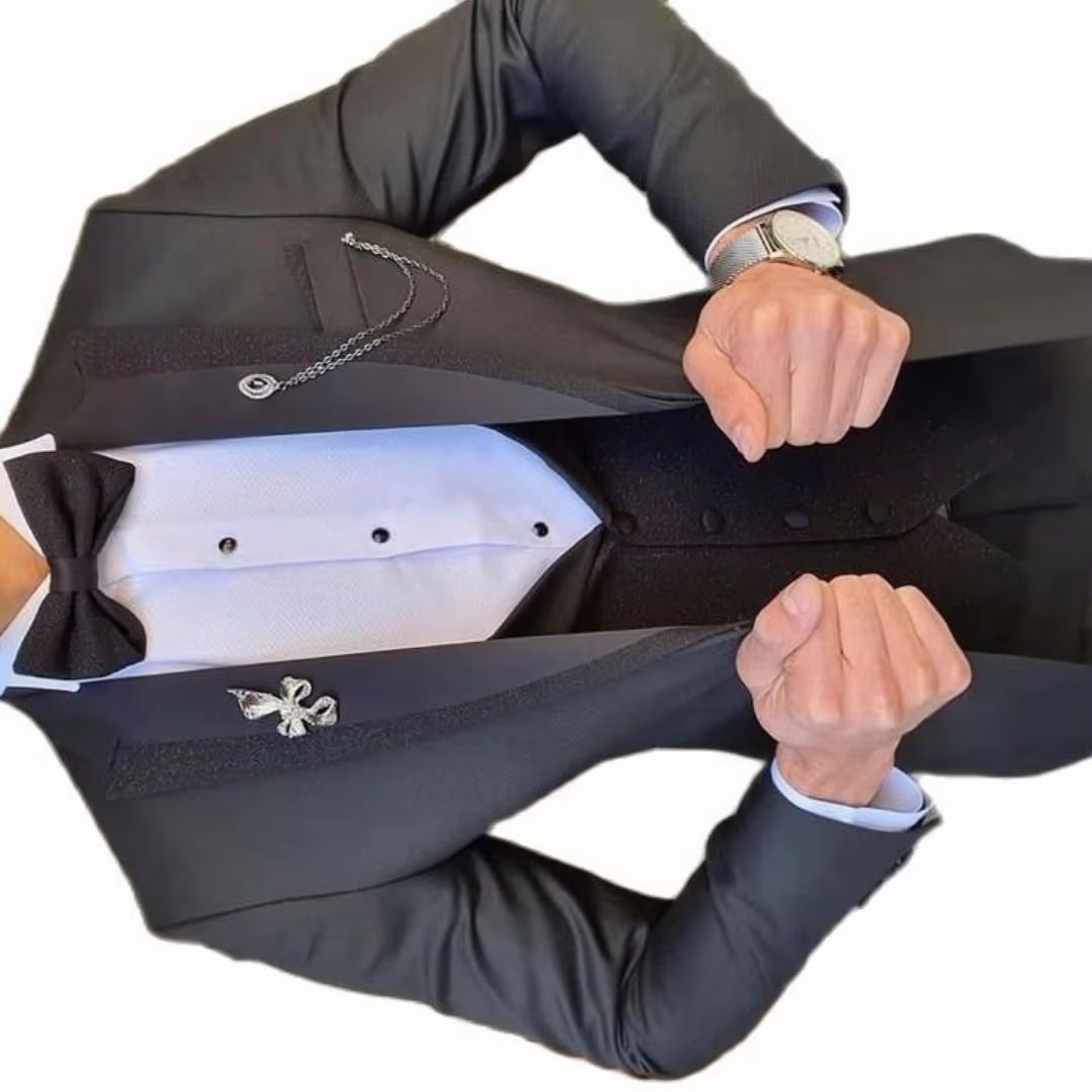 Men'S Formal Wear Not Suit - ชุดทักซิโด้ผู้ชายทรงเข้ารูป 3 ชิ้น สำหรับเจ้าบ่าว ชุดแต่งงานสำหรับเพื่อนเจ้าบ่าวและเพื่อนเจ้าสาว ชุดทางการสำหรับงานธุรกิจ