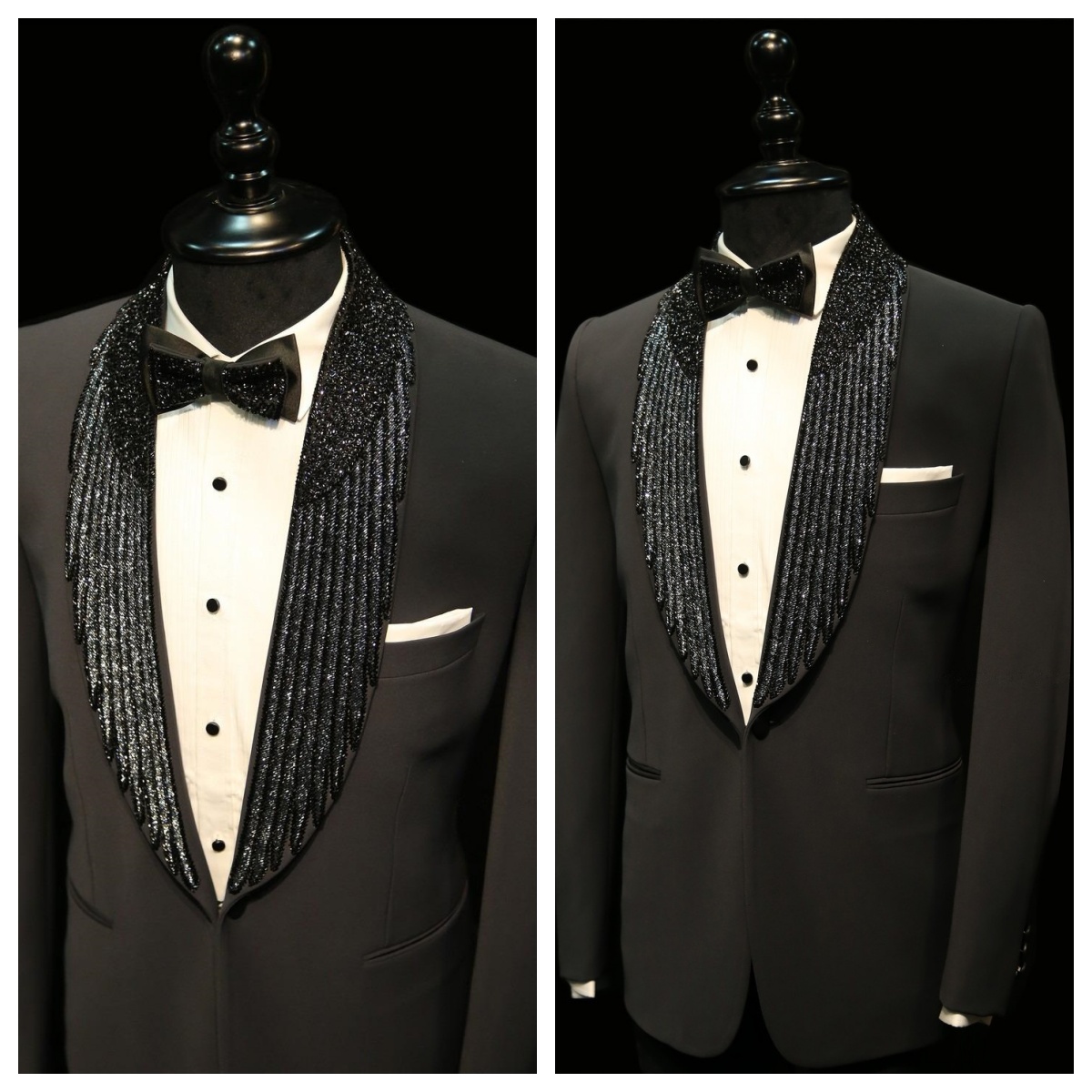 Men Formal Wear Modern - ชุดสูทแต่งงานผู้ชายแบบทันสมัย ตัดเย็บตามสั่ง 2 ชิ้น เสื้อสูทและกางเกง ปกแบบชาล