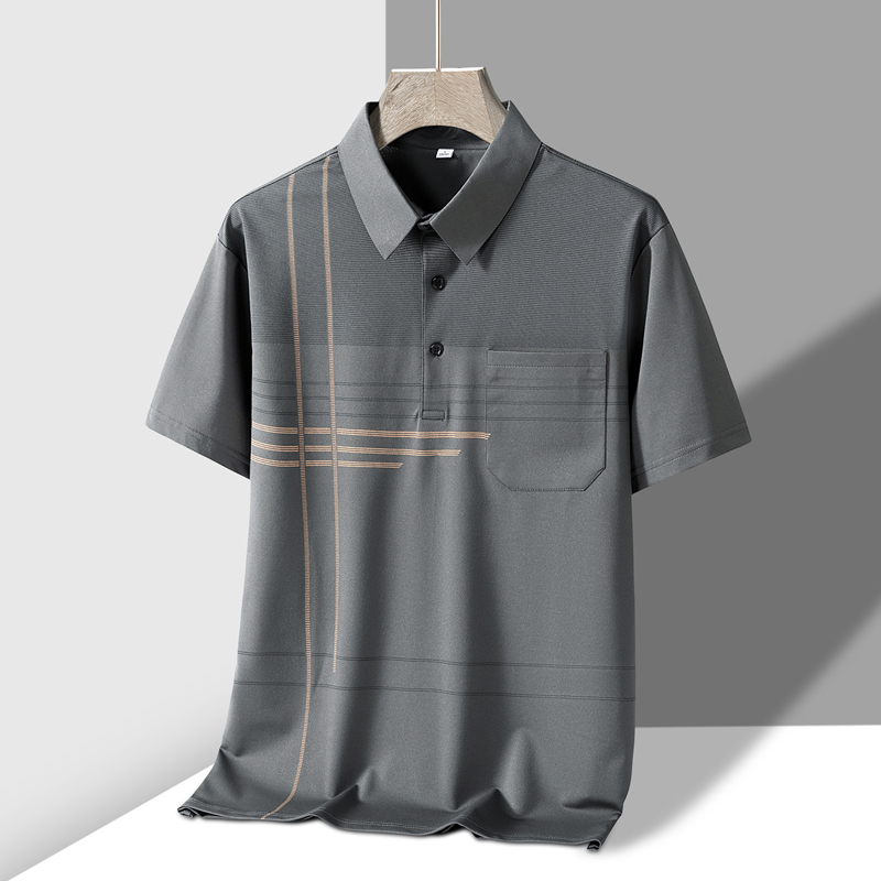 Men'S Polo Formal Wear - 2026 เสื้อโปโลกอล์ฟฤดูร้อนใหม่สำหรับผู้ชายระบายอากาศได้ดีดีไซน์กระเป๋าด้านหน้าเสื้อยืดโปโลกราฟิกคอลเลกชันใหม่