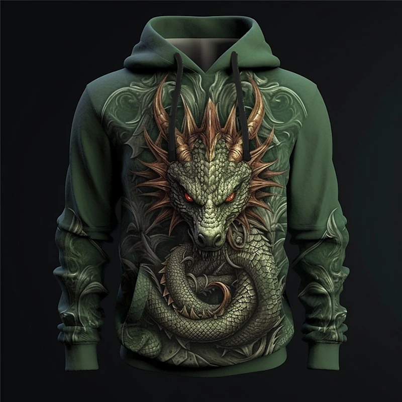 Y2K Formal Wear Men - เสื้อฮู้ด3D แฟชั่นสำหรับผู้ชาย Y2K มีฮู้ดแบบมีฮู้ดปรับแต่งเองได้ชุดกีฬาลำลองใส่ทำงานในชีวิตประจำวันแนวสตรีทเสื้อเสื้อชายไซส์ใหญ่