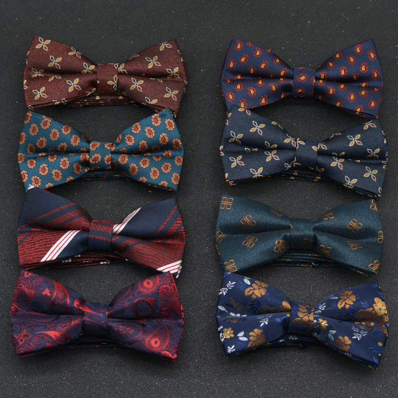 Men'S Formal Wear Ties - โบว์ไทผู้ชายสำหรับงานแต่งงาน แบบคู่ สำหรับเจ้าบ่าวและเพื่อนเจ้าบ่าว สไตล์วินเทจ ชุดทางการ เสื้อเชิ้ตลายทางสำหรับงานธุรกิจ