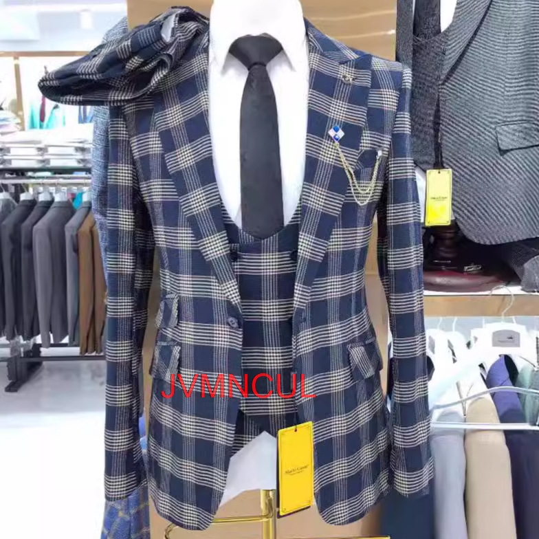 ชุดสูทผู้ชาย 3 ชิ้น สีตัดต่อ ท - Men'S Formal Wear For Reception บทวิจารณ์และราคา