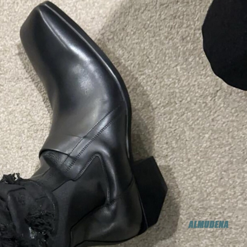 รองเท้าบูทเชลซีหนังสีดำทรงสี่เ - Men'S Formal Style บทวิจารณ์และราคา