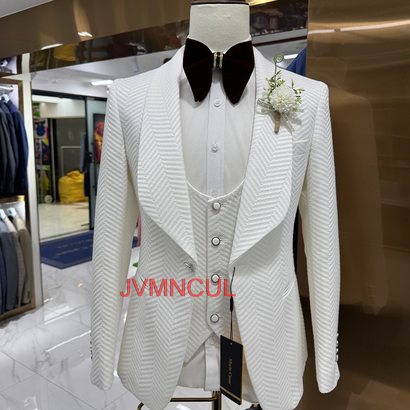 ชุดสูทผู้ชาย 3 ชิ้น ทรงเข้ารูป - Men'S Formal Wear For Reception บทวิจารณ์และราคา