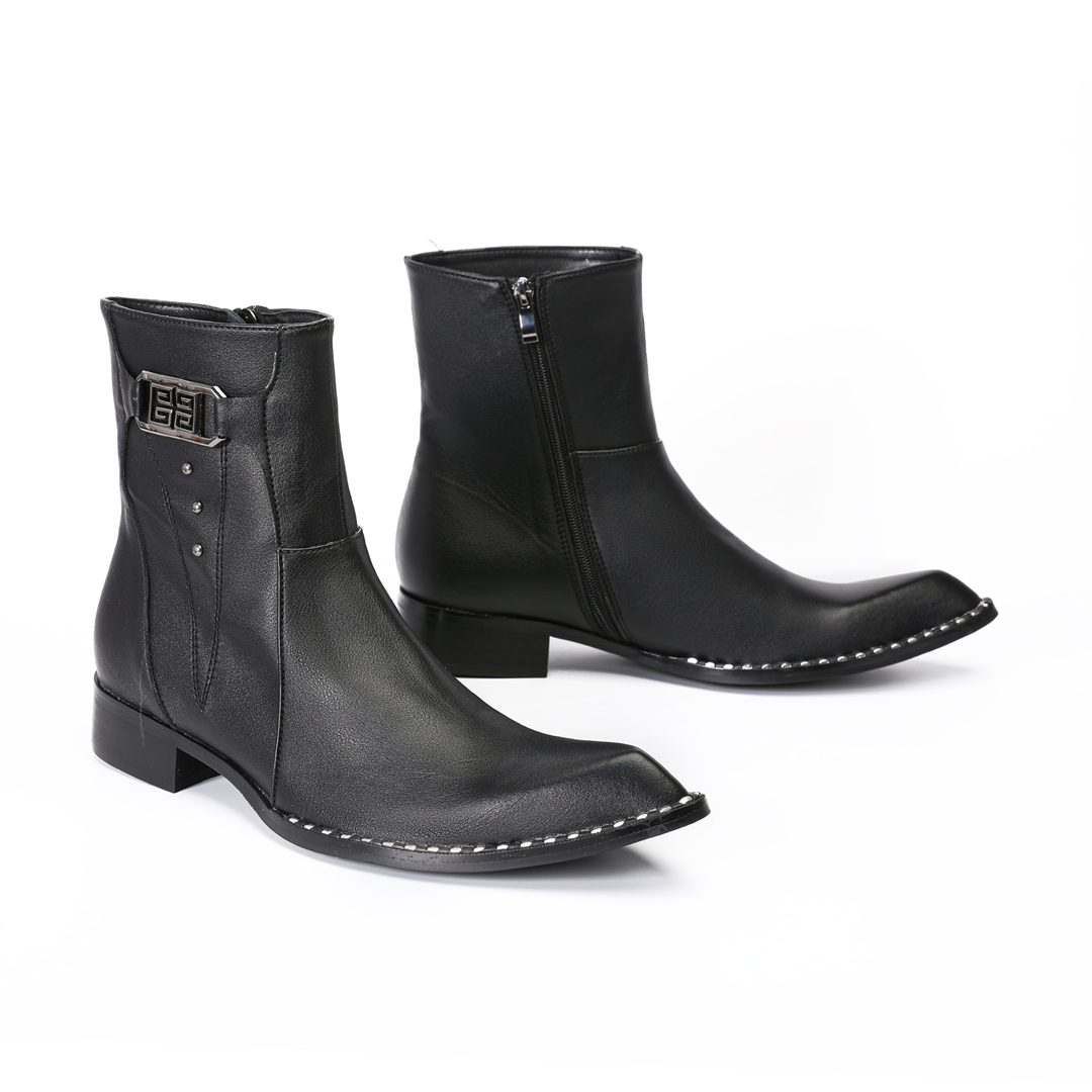 แฟชั่นรองเท้าบูทหุ้มข้อหนังแท้ - Men'S Formal Style บทวิจารณ์และราคา