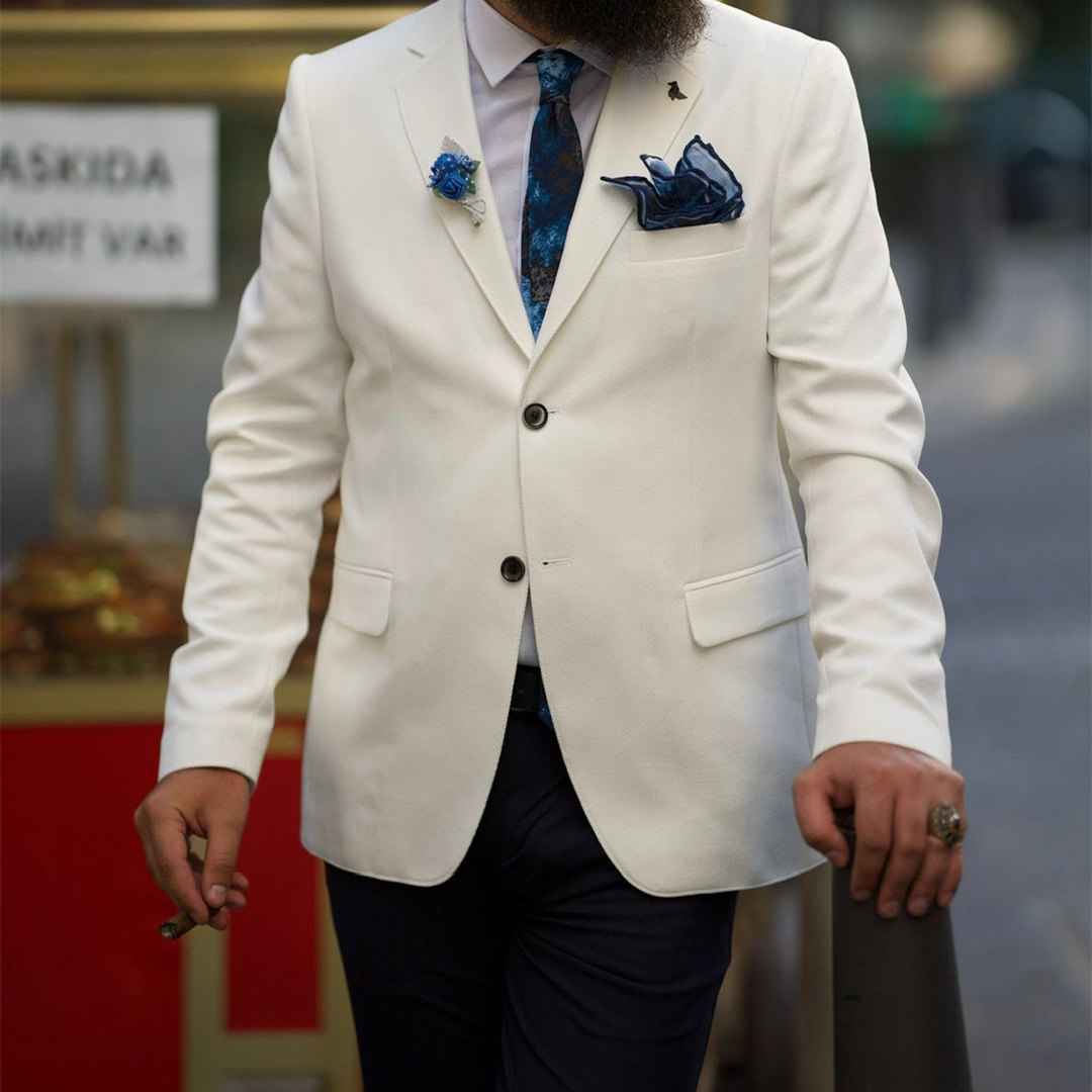 ชุดสูทผู้ชายสีงาช้างแบบทางการ  - Men'S Formal Wear Not Suit บทวิจารณ์และราคา
