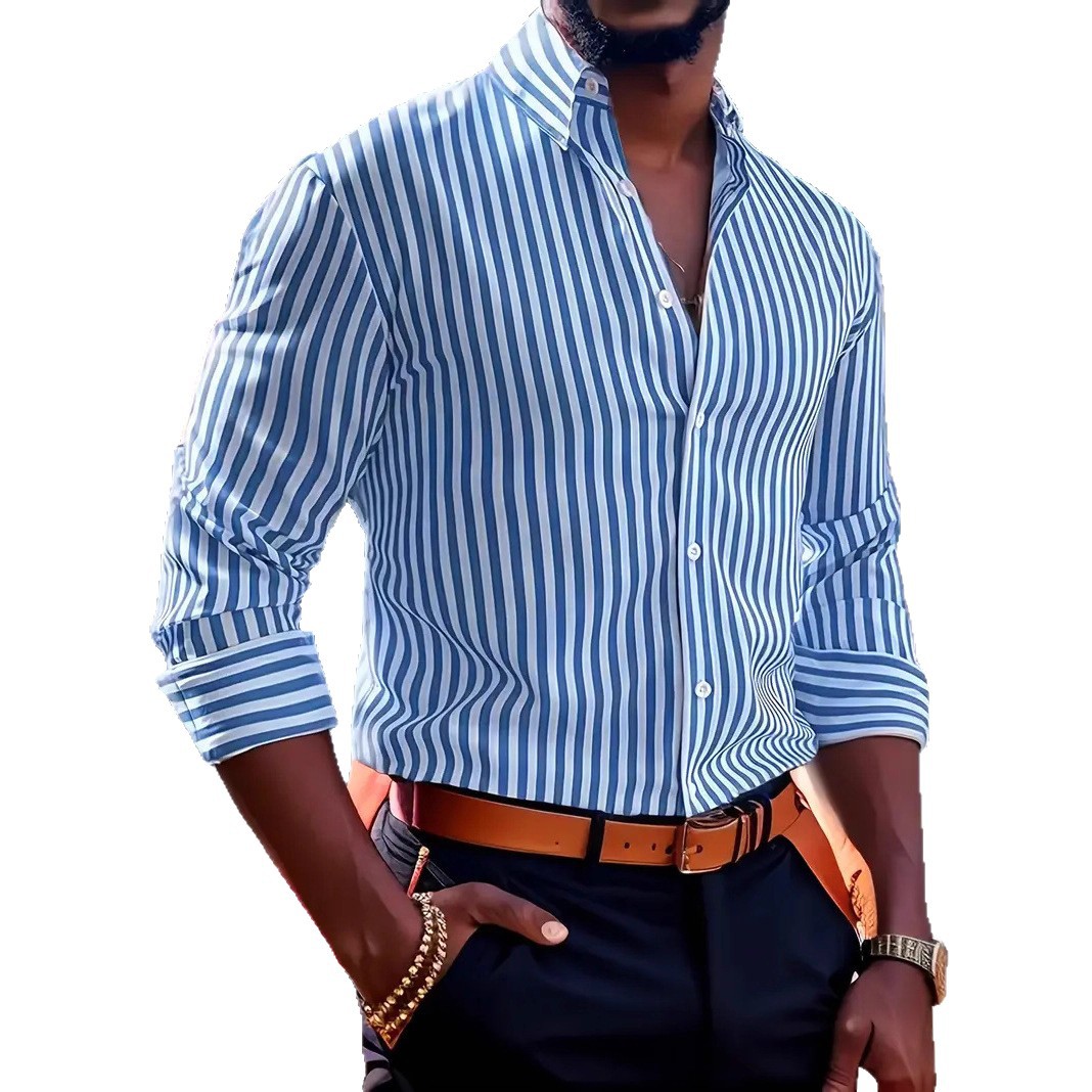 เสื้อเชิ้ตผู้ชายทรงเข้ารูปลายท - Y2K Formal Wear Men บทวิจารณ์และราคา