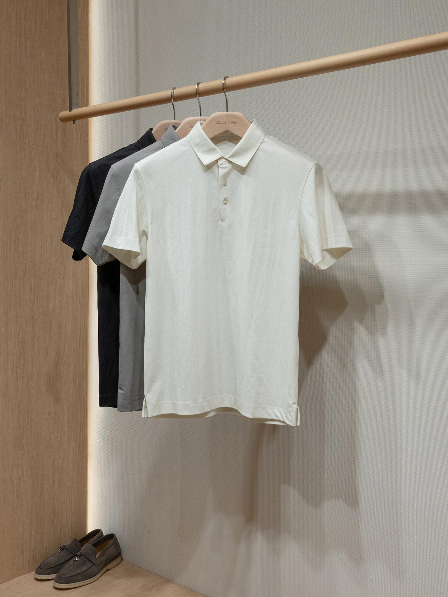 เสื้อโปโลผ้าลินินผสมฝ้าย ระบาย - Men'S Polo Formal Wear บทวิจารณ์และราคา