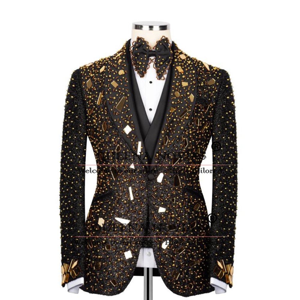 ชุดสูทผู้ชายประดับคริสตัลวิบวั - Men'S Formal Wear For Reception บทวิจารณ์และราคา