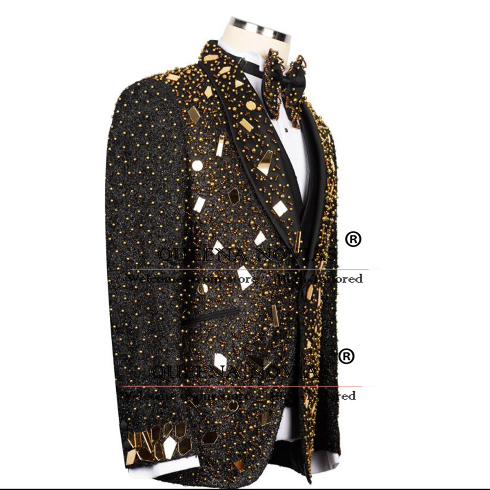 ชุดสูทผู้ชายประดับคริสตัลวิบวั - Men'S Formal Wear For Reception บทวิจารณ์และราคา