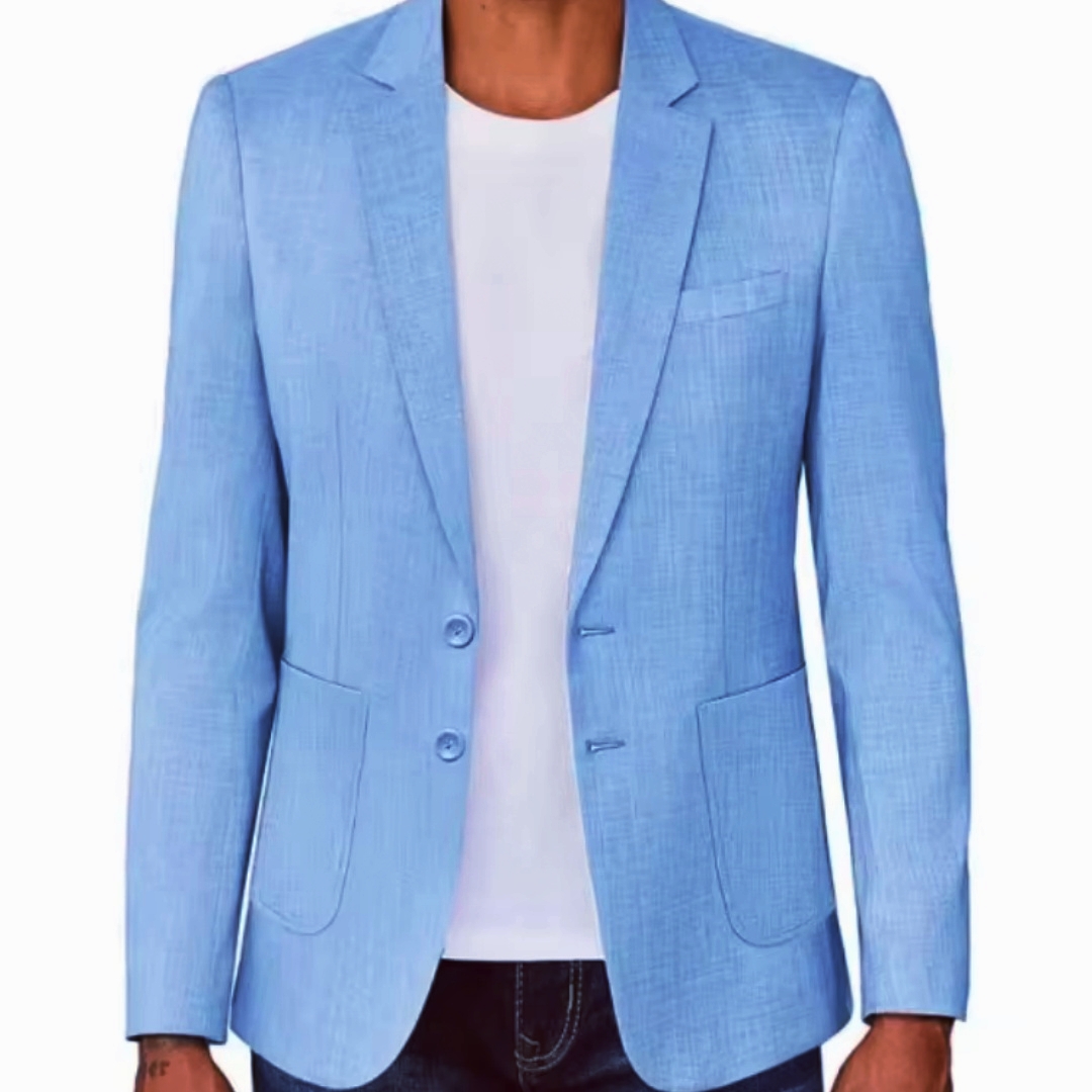 เสื้อเบลเซอร์ผ้าลินินสีเบจ/น้ำ - Men Formal Wear For Summer บทวิจารณ์และราคา