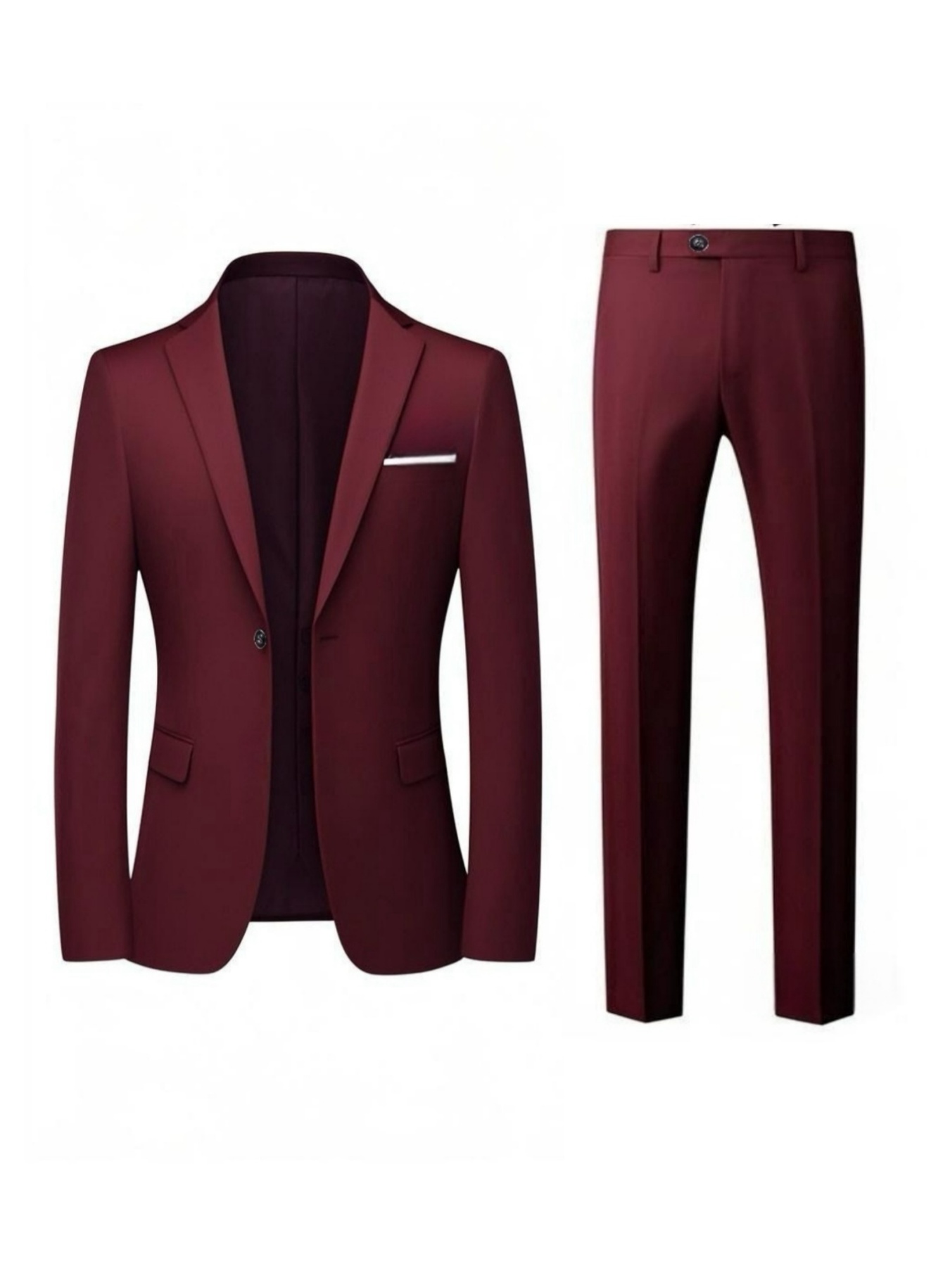 ชุดสูทผู้ชาย 2 ชิ้น แจ็คเก็ตแล - Men Formal Wear Modern บทวิจารณ์และราคา