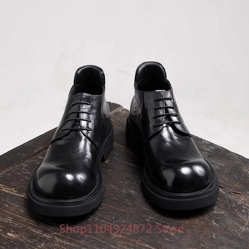 รองเท้าเดอร์บี้หัวมนแฟชั่นหรูห - Men'S Formal Style บทวิจารณ์และราคา
