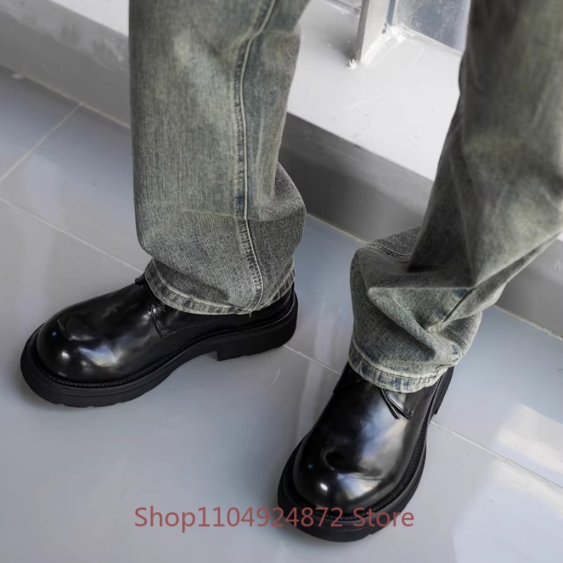 รองเท้าเดอร์บี้หัวมนแฟชั่นหรูห - Men'S Formal Style บทวิจารณ์และราคา