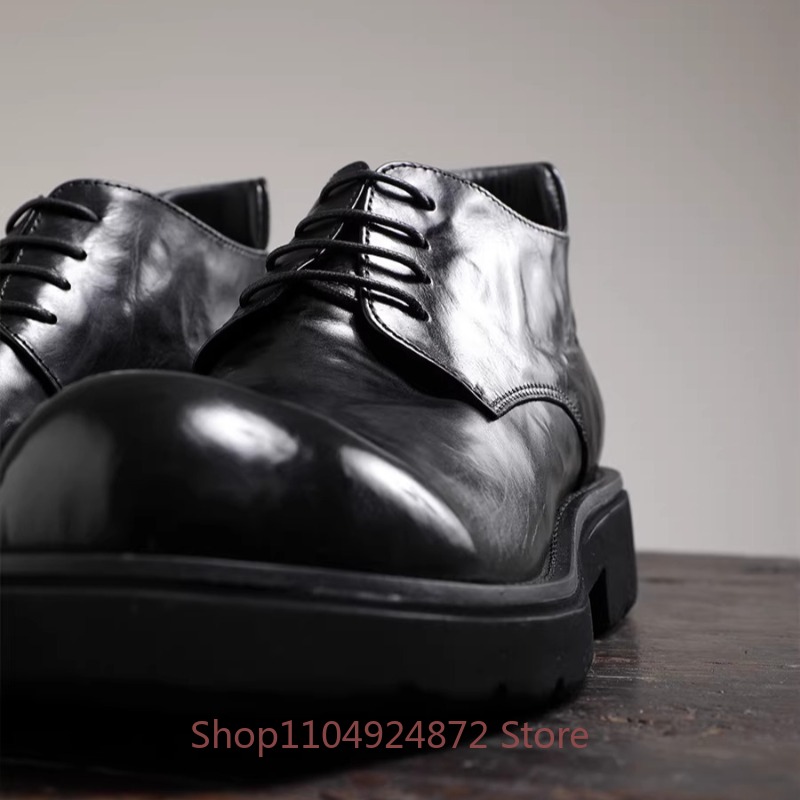 รองเท้าเดอร์บี้หัวมนแฟชั่นหรูห - Men'S Formal Style บทวิจารณ์และราคา