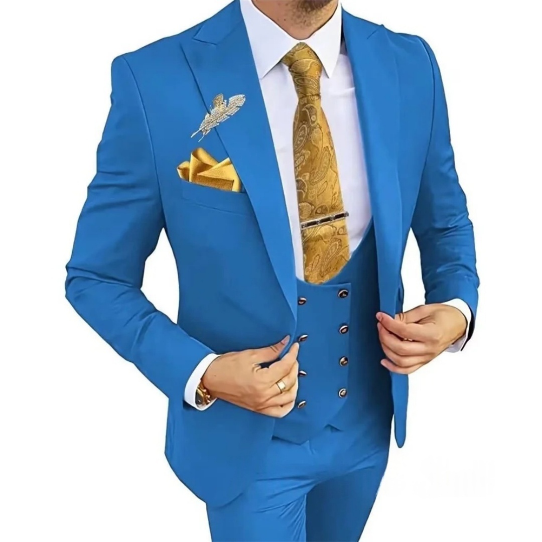 ชุดสูทผู้ชายทรงสลิมฟิต 3 ชิ้น  - Men'S Formal Wear Not Suit บทวิจารณ์และราคา