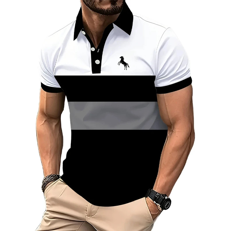 เสื้อโปโลผู้ชาย แขนสั้น สีไล่ร - Men'S Polo Formal Wear บทวิจารณ์และราคา