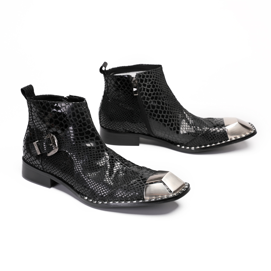 รองเท้าบูทหนังวัวสีดำสไตล์อังก - Men'S Formal Style บทวิจารณ์และราคา