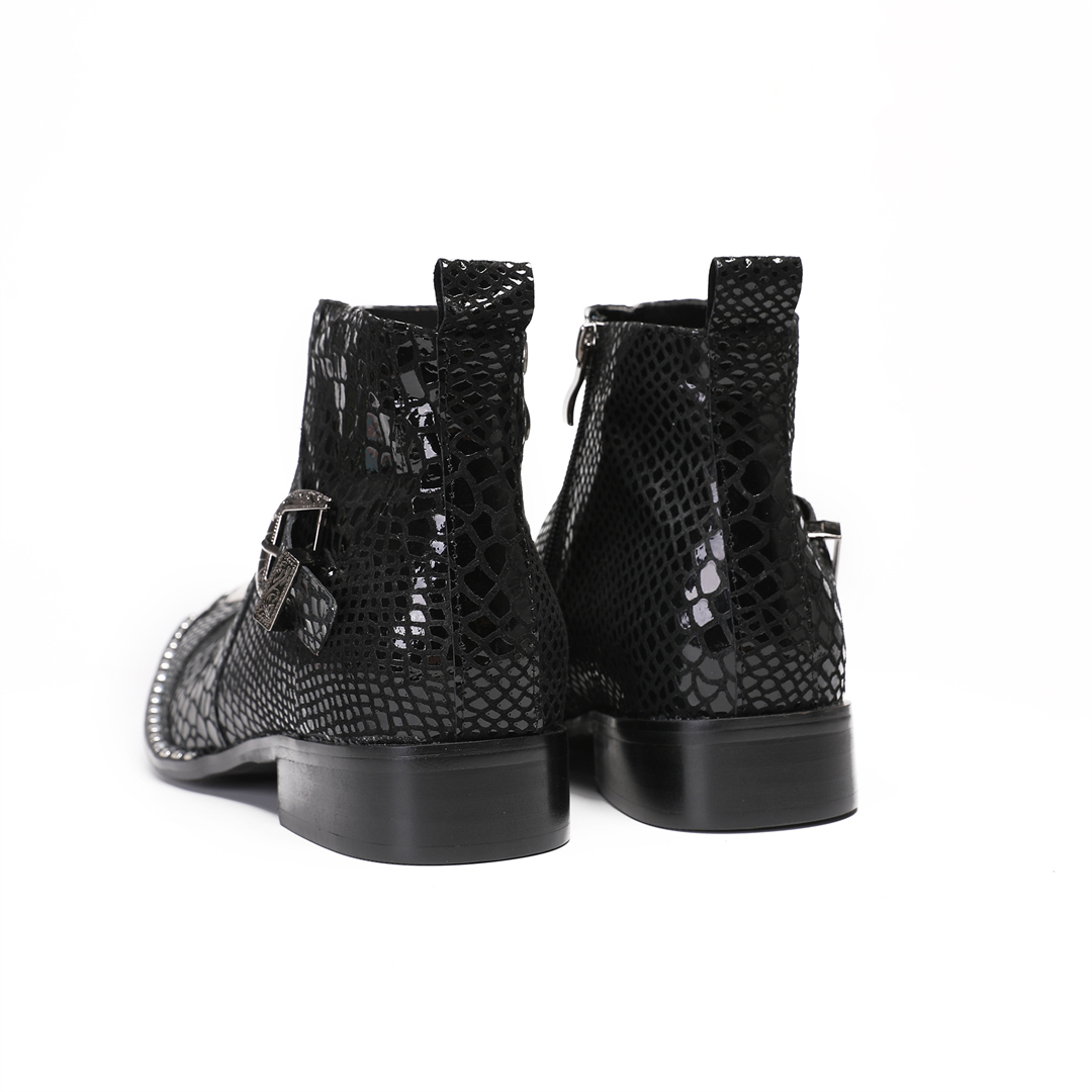 รองเท้าบูทหนังวัวสีดำสไตล์อังก - Men'S Formal Style บทวิจารณ์และราคา