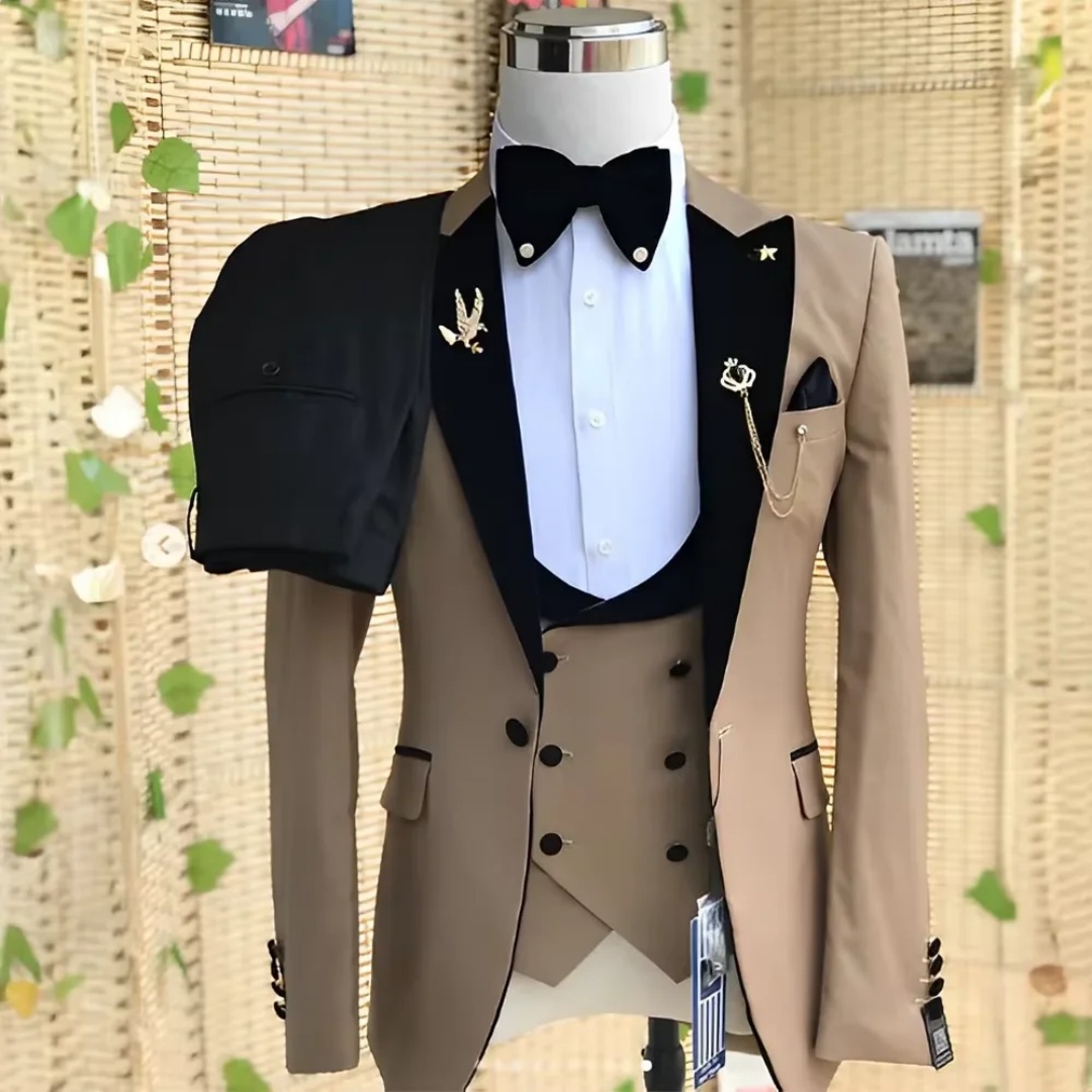 ชุดทักซิโด้ผู้ชายทรงสลิมฟิต 3  - Men'S Formal Wear Not Suit บทวิจารณ์และราคา