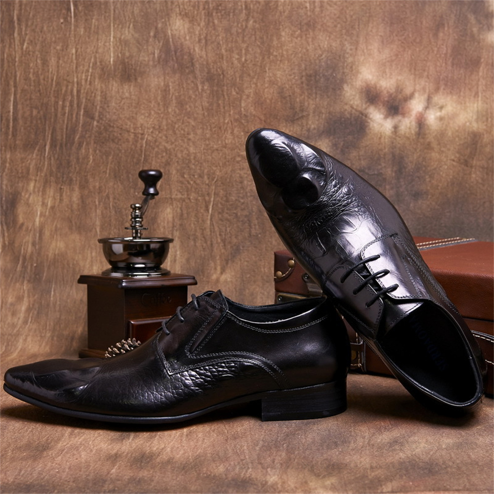 รองเท้าหนังผู้ชายทรงหัวแหลมสไต - Men'S Formal Style บทวิจารณ์และราคา