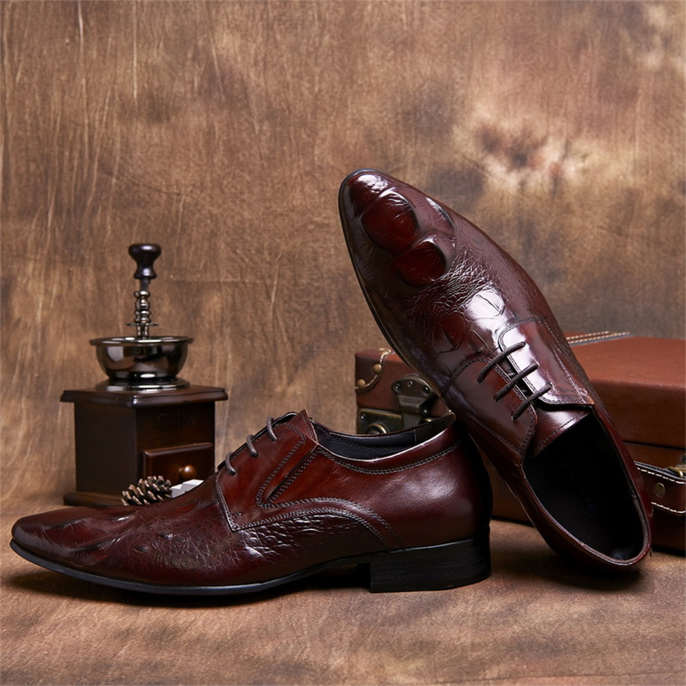 รองเท้าหนังผู้ชายทรงหัวแหลมสไต - Men'S Formal Style บทวิจารณ์และราคา