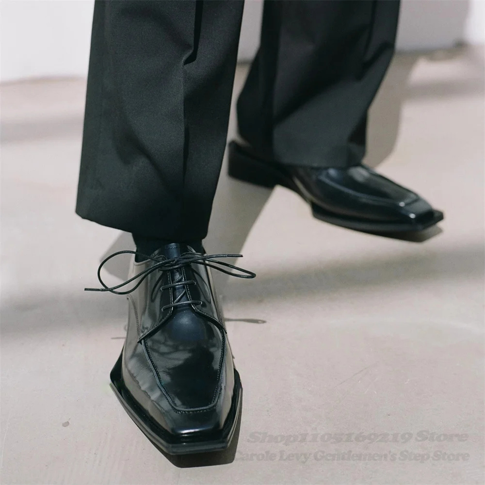 รองเท้าหนังแก้วสีดำผู้ชาย ส้นส - Men'S Formal Style บทวิจารณ์และราคา