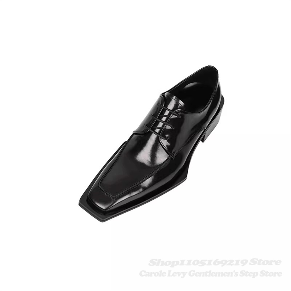 รองเท้าหนังแก้วสีดำผู้ชาย ส้นส - Men'S Formal Style บทวิจารณ์และราคา