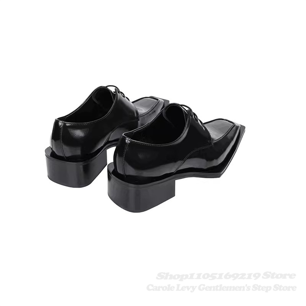รองเท้าหนังแก้วสีดำผู้ชาย ส้นส - Men'S Formal Style บทวิจารณ์และราคา