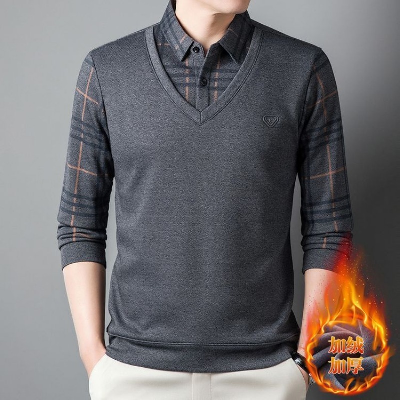 เสื้อโปโลผู้ชายแบบสองชิ้นปลอม  - Men'S Polo Formal Wear บทวิจารณ์และราคา