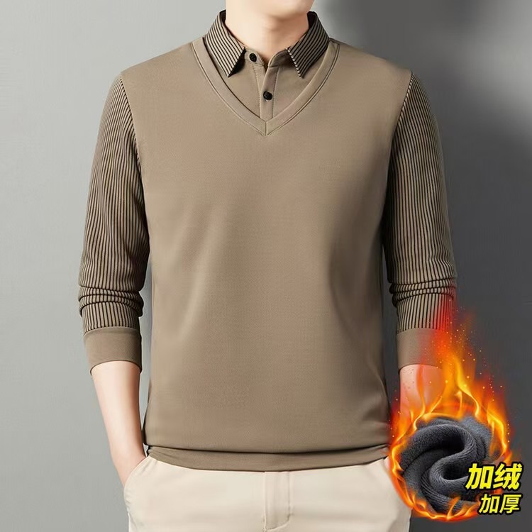 เสื้อโปโลผู้ชายแบบสองชิ้นปลอม  - Men'S Polo Formal Wear บทวิจารณ์และราคา