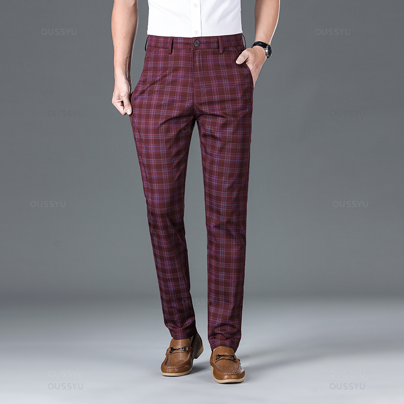 Oussyu กางเกงขายาวกางเกงขายาวล - Men'S Formal Style บทวิจารณ์และราคา